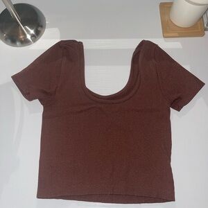 aeropostale scoop neck baby tee